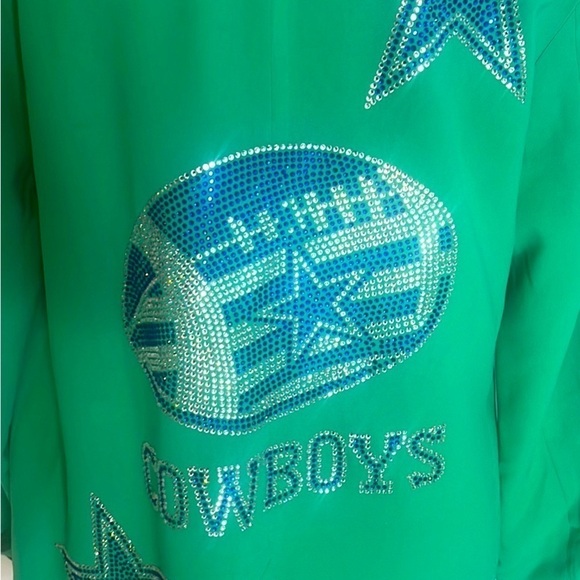 Dallas Cowboys Custom Bedazzled Blazer by Moving Forward Design - Picture 2 of 7